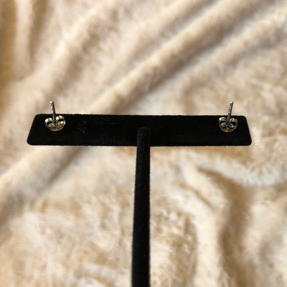 NWT Platinum Dipped Crystal Earrings - Picture 7 of 8